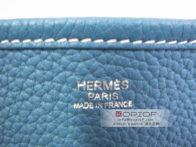 エルメス エヴリン スーパーコピー(トロワ)PMトリヨンクレマンス ブルージーン(金具シルバー) her105